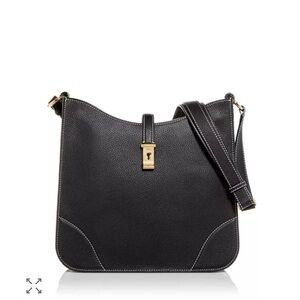 Bally Lavynia Black Shoulder/Crossbody Leather Hobo Bag